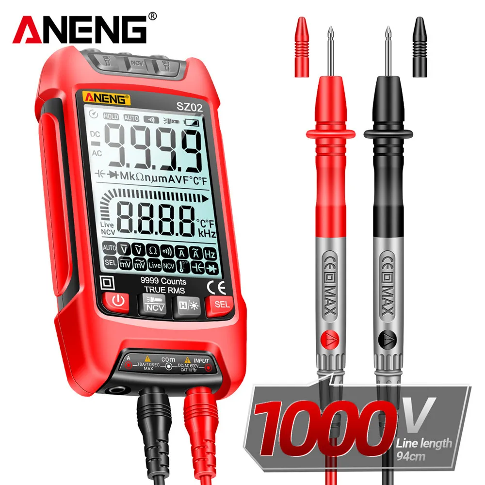 ANENG SZ01 Diode Tester Professional Digital Multimeter True RMS Smart AC/DC Current Voltage Auto Range Multimetres Tools