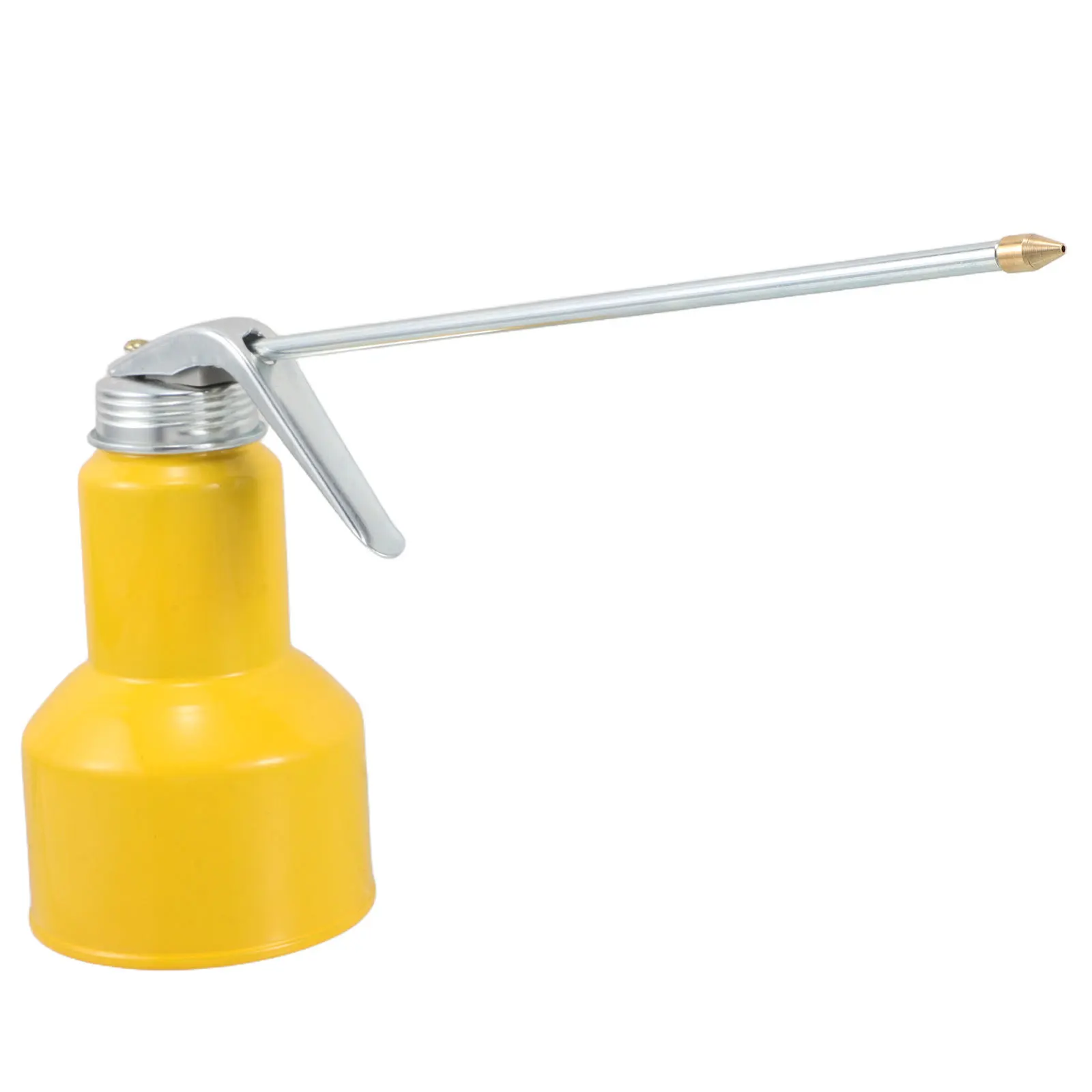 

Metal Oil Can Manual Pump Long Spout for Easy Lubrication Fuel Transfer Portable Dispenser Home Outdoor Tool