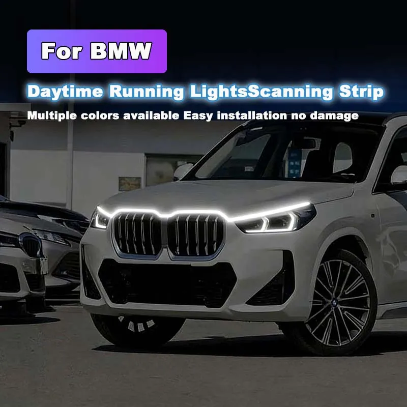 

Для BMW Z4 светодиодные дневные ходовые огни сканирования запуска капота автомобиля DRL направляющая декоративная лампа окружающего света 12 В