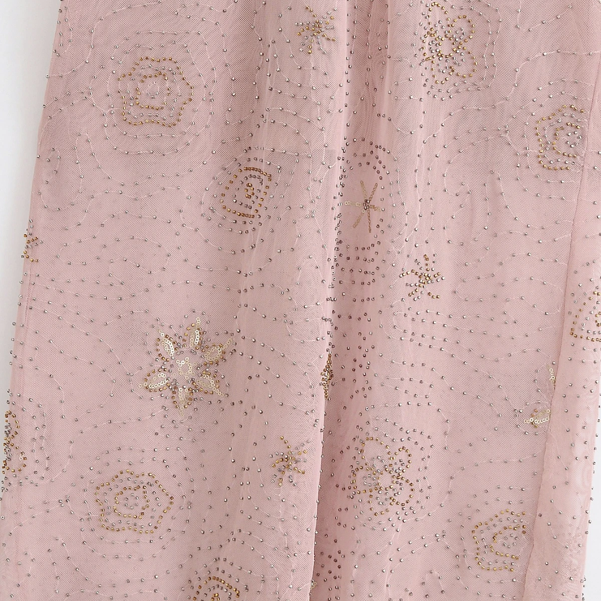 فستان سهرة نسائي  متألق مطرز مثير بياقة على شكل حرف v بدون أكمام بدون ظهر سادة عالي الخصر فستان ميدي فساتين صيفية أنيقة