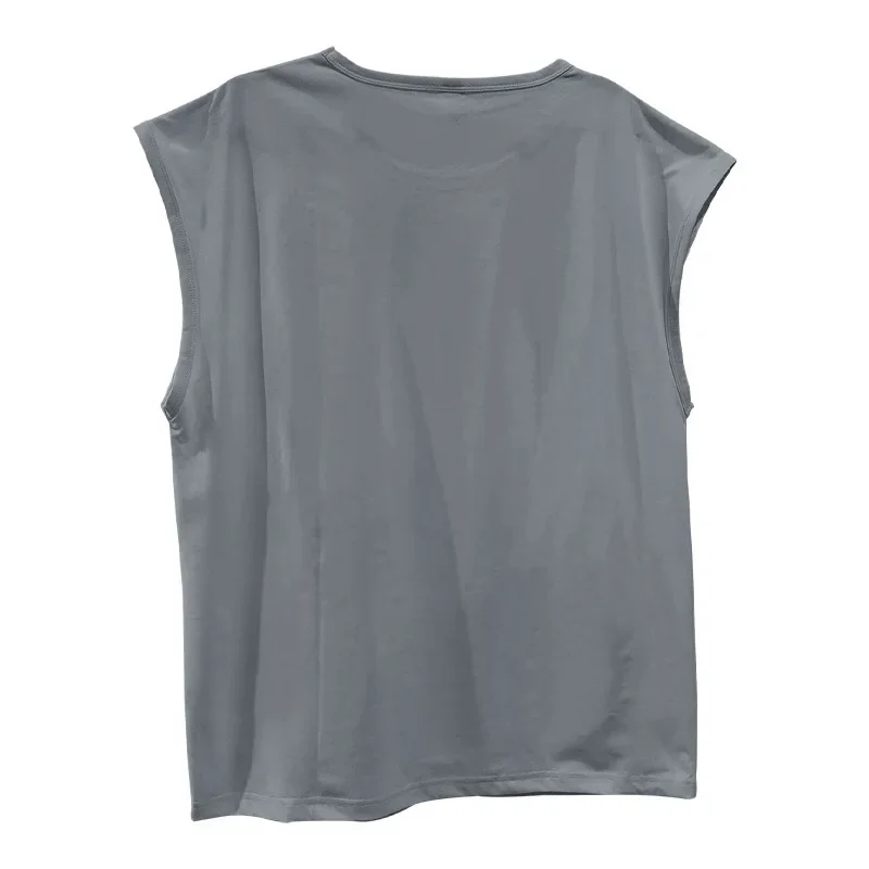 Cross-Border Herrenbekleidung Sommer Neues Ärmelloses T-Shirt Jugendliche Lässige Lockere Dünne Weste für Männer – Detail 9