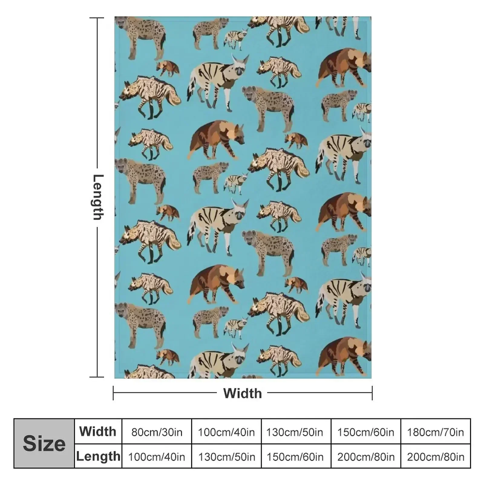 H is for Hyena Throw Blanket Blankets Sofas Of Decoration Sofa Quilt Luxury Designer Decorative Beds Blankets