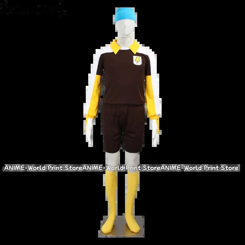 《Tamaño personalizado》 Anime Inazuma Eleven GO Shinsuke Nishizono Raimon Equipo de fútbol Uniforme de portero Disfraz de cosplay, 7;k'2.s;9,