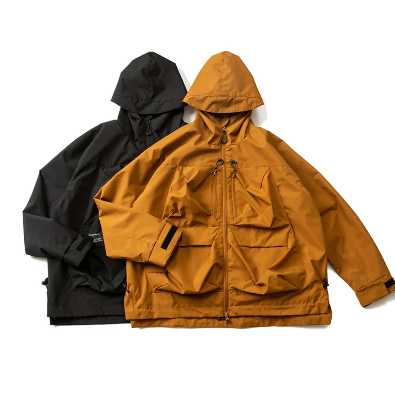 Men\'s European Spring New Waterproof Wind-proof Three-proofing Stormsuit Hiking Jacket Outdoor Riding Trekking Hooded Camp Coat