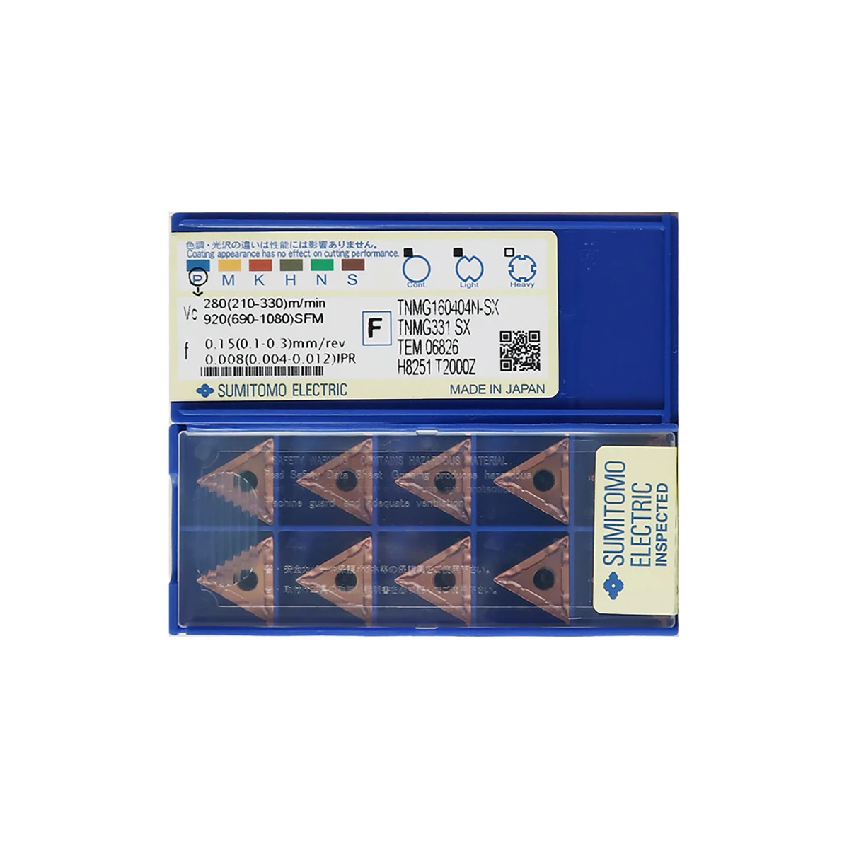 SUMITOMO 100% Original TNMG TNMG16 TNMG160404R UG AC830P TNMG160404N TNMG160404L HM AC6030M Medium Carbide Turning Inserts