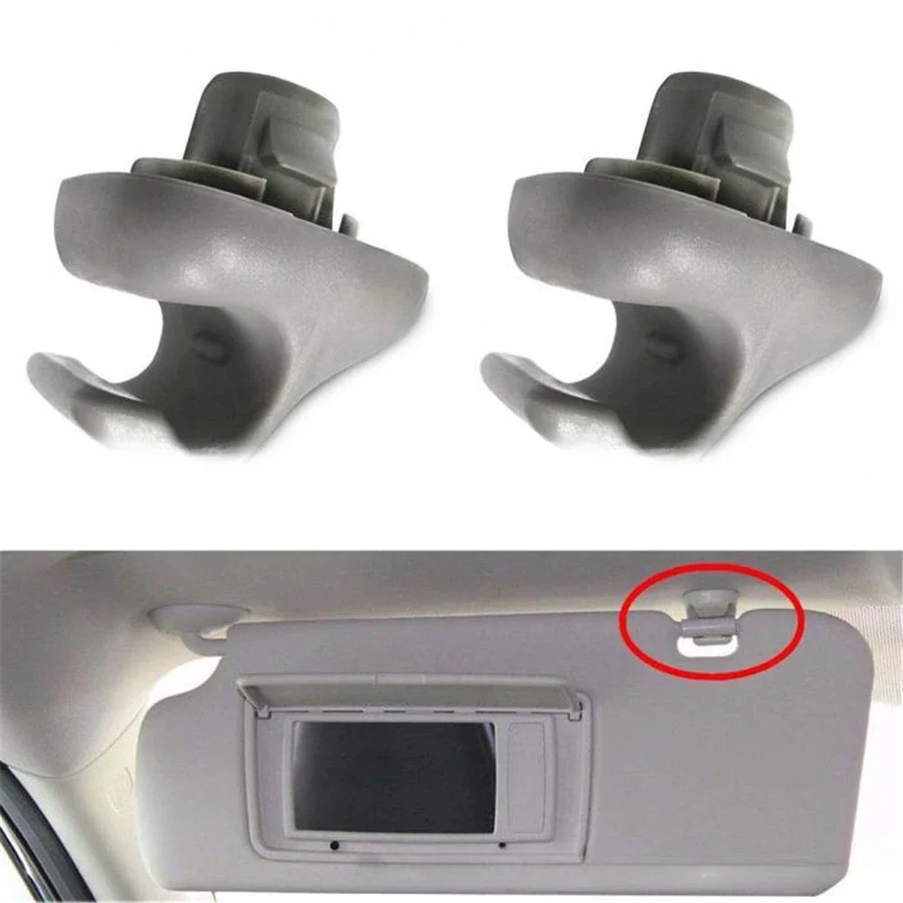 1/2PCS Gancho para Visera de Coche Honda, Soporte de Clip para Visera para Accord Odyssey CR-V Civic - Número de Pieza de Repuesto 88217-S04-003ZA 88217S0