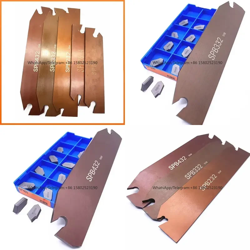 SPB32-2/3/4/5/6 Cut-Off Grooving Parting Blade Tool Holder Metalworking Lathe Carbide Insert CNC Cutting Gold Hand Tool