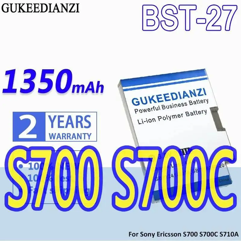 

1350Mah High Performance Fast Charging For Sony Ericsson S700 S700C S710A Z600 Z608 S700i Z608c Bst-27 Mobile Phone Battery