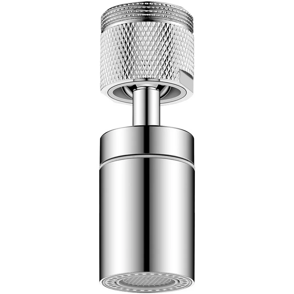 

360 Degree Rotating Kitchen Faucet Extender With 3 Modes Spray Shower Stream For Splash Prevention Silver Adapter Included