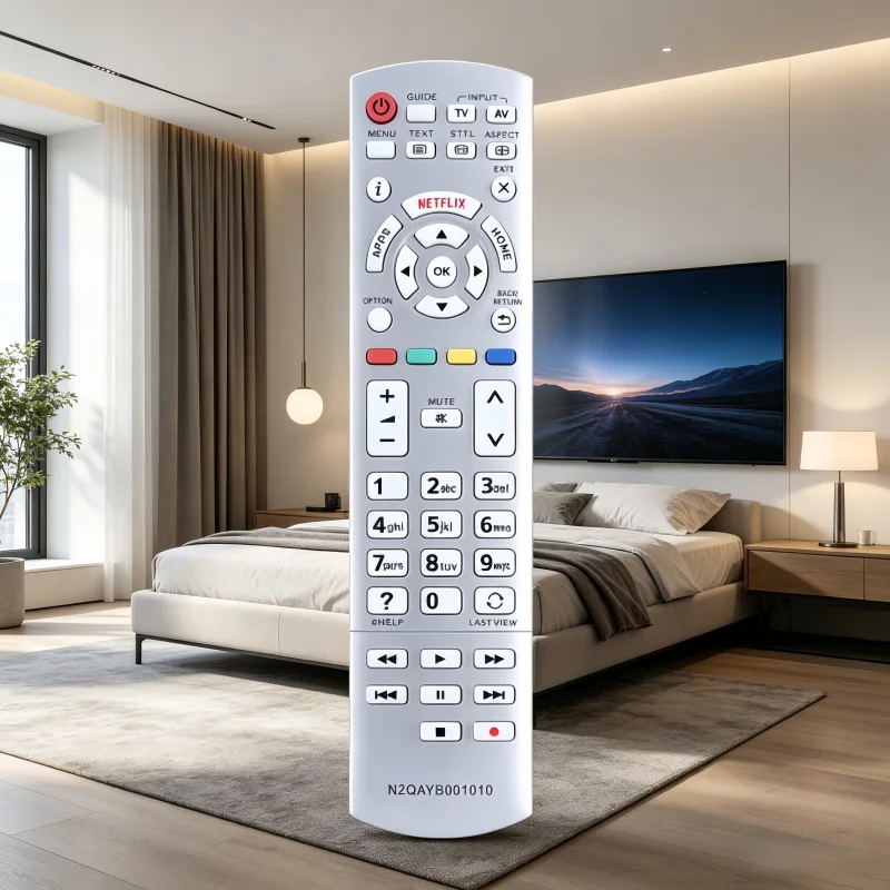 Replacement TV Remote Control N2QAYB001010 for Panasonic, Works with N2QAYB000842 N2QAYB000840 N2QAYB001011