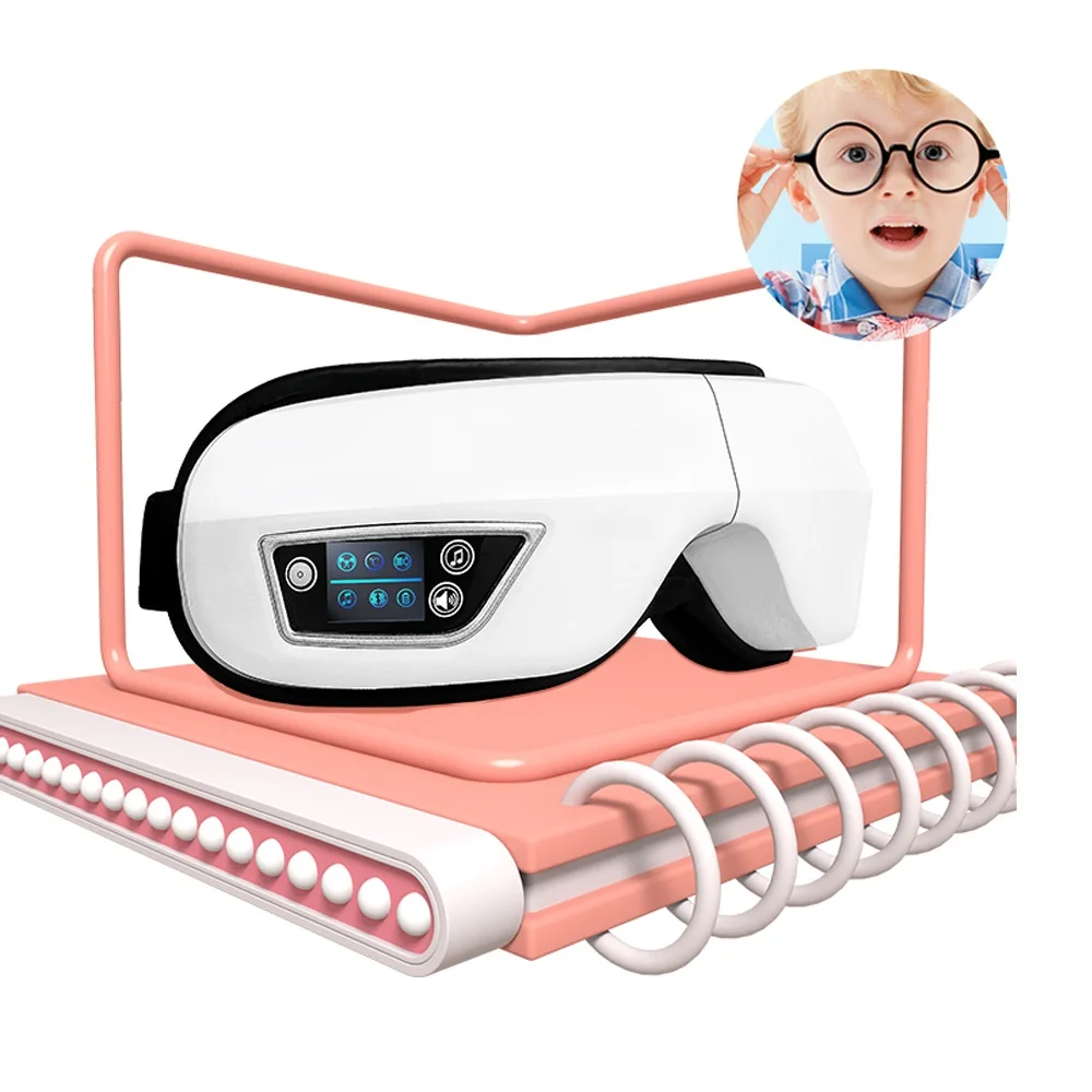 Bluetooth Eye Massager Eye Mask Music Magnetic Air Pressure Heating Vibration Massage Relax Glasses Electric DC Eyes Care Device