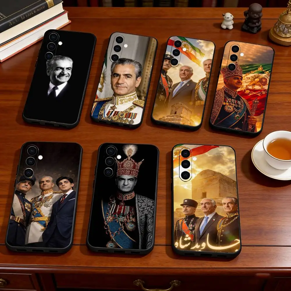 

Mohammad Reza Shah Phone Case Black Silicone Soft For Samsung Galaxy A73,A72,A71,A70,A53,A52,A51