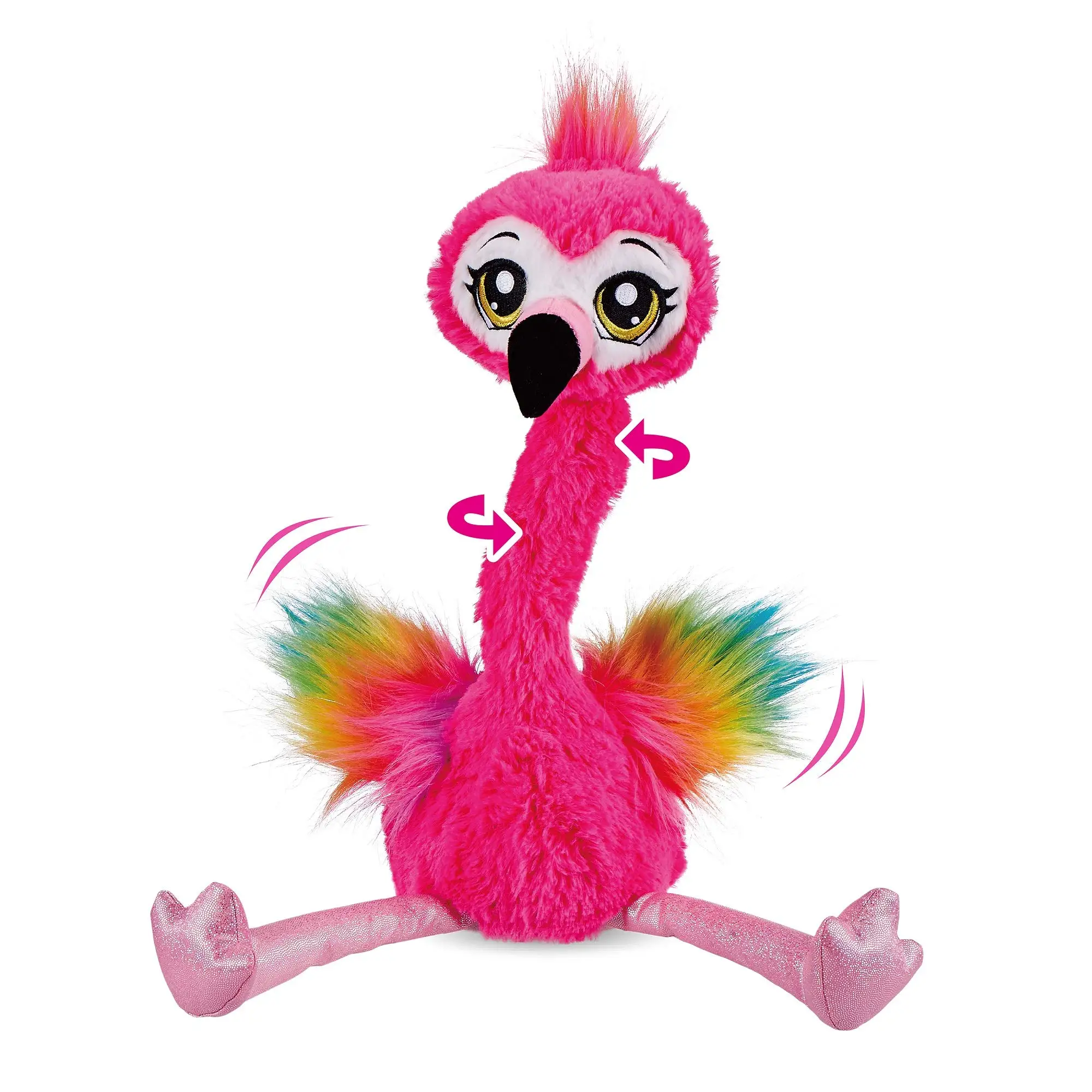 ZURU Pets Alive Frankie The Funky Flamingo Electric Dancing Plush Toys Cute and Fun Interactive Toys Perfect Gift for Friends