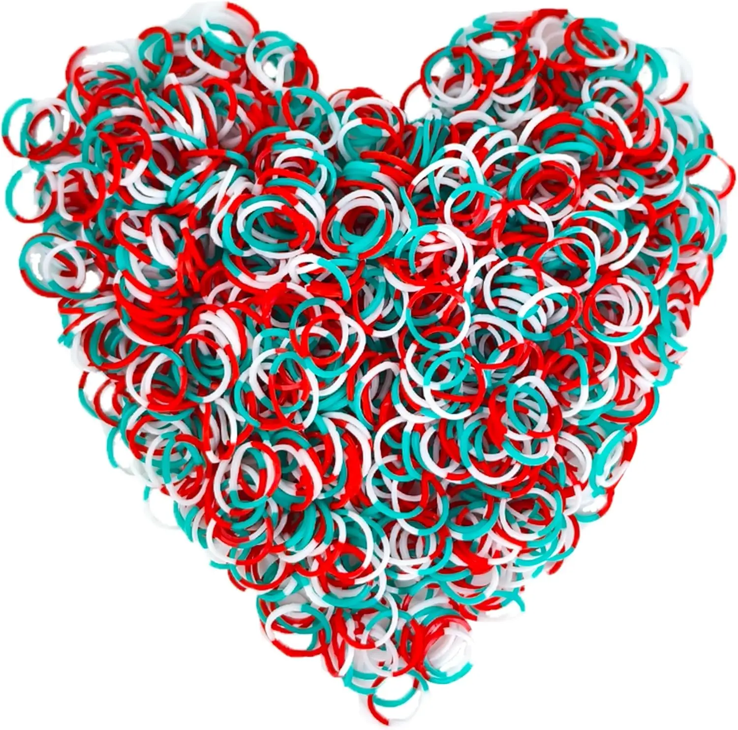 

900Pcs Rainbow Rubber Bands with Crochet Hook for Bracelet Making