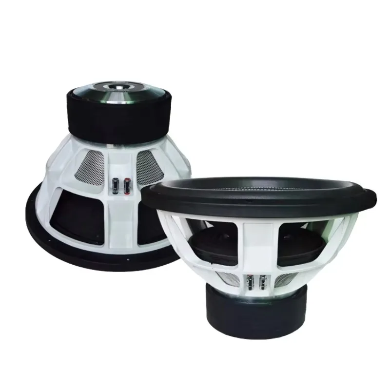2000W 15-Inch Car Audio Speakers 1000W RMS Power Dual Coil 15100-023 Paper Ferrite Aluminium 4-Inch 12V DC Subwoofer Car Audio
