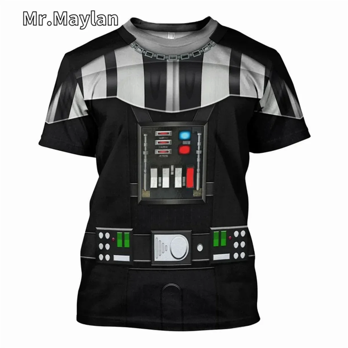 Darth Vader Theme T-shirt 3D Print Sport Quick-dry Breathable Tshirt Men Cosplay Street Casual Fashion Parent-child Short Sleeve