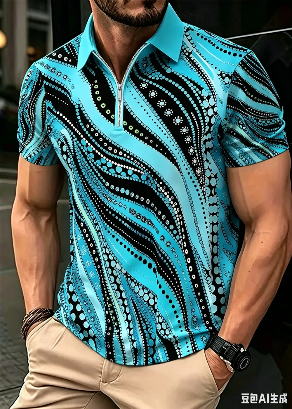 Fashion Striped Gradient Men's Polos T-Shirts Summer Short Sleeve 3d Printed Male Street POLO Tee 6XL Plus Size Casual Dress