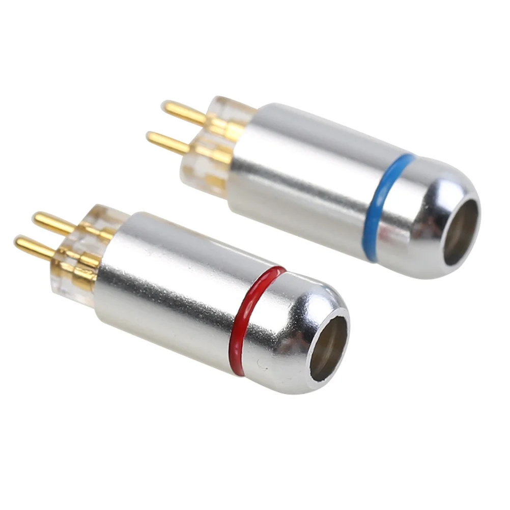 

2Pcs 0.78mm Headphone Adapter Premium Metal 2 Pin Audio Connector for Hifi Earphones Stereo Sound Replacement Cable Professional