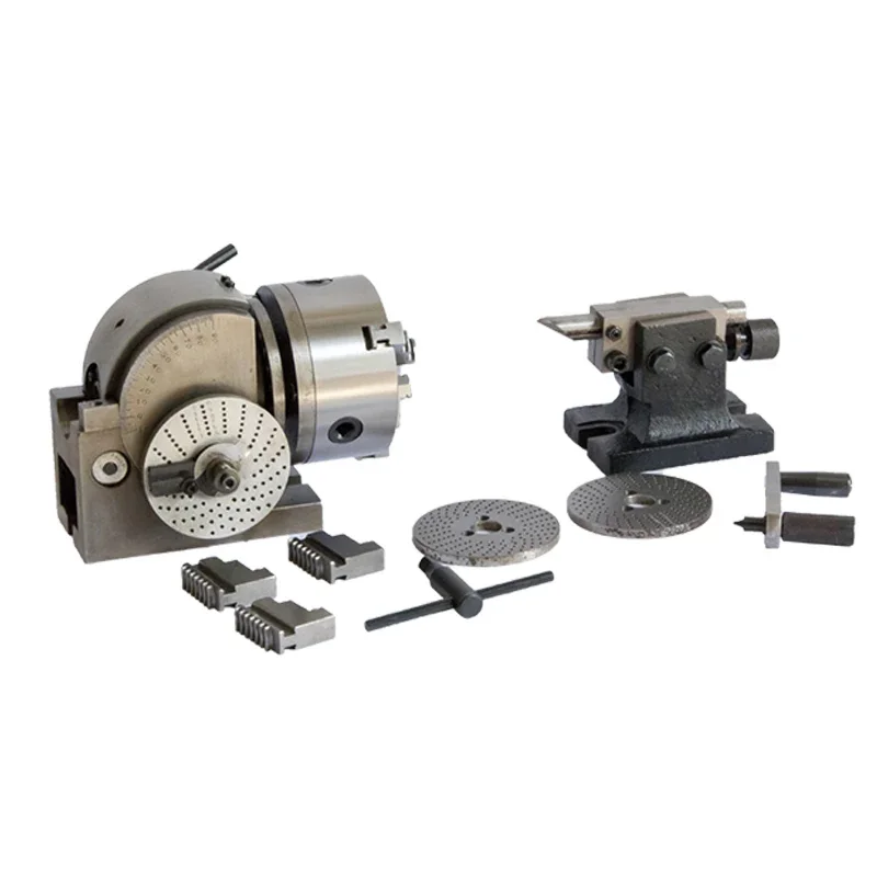 Universal Dividing Head with 3 Jaw Chuck F12100 100mm Accessories for Milling Machines Tools