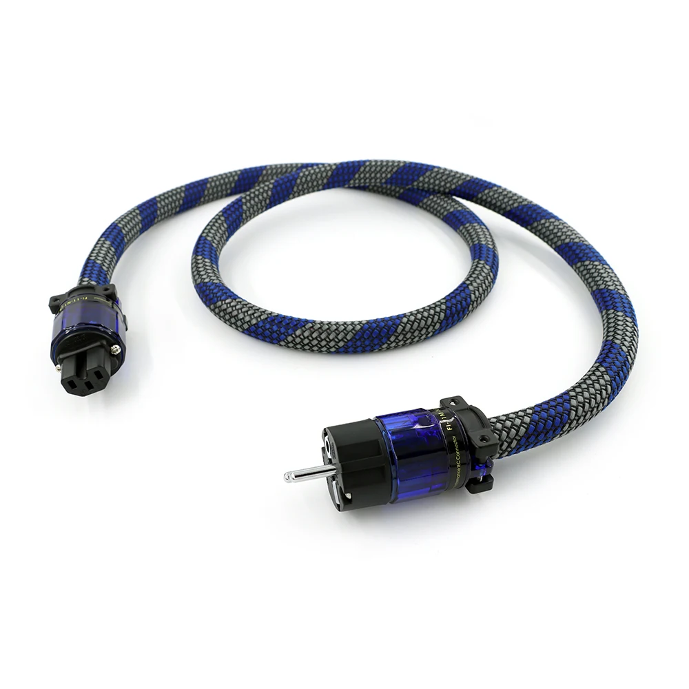 مضخم صوت عالي الدقة OCC AC عالي الجودة سلك طاقة مرشح DAC مع قابس مطلي بالروديوم FURUTECH F1-11M-N1