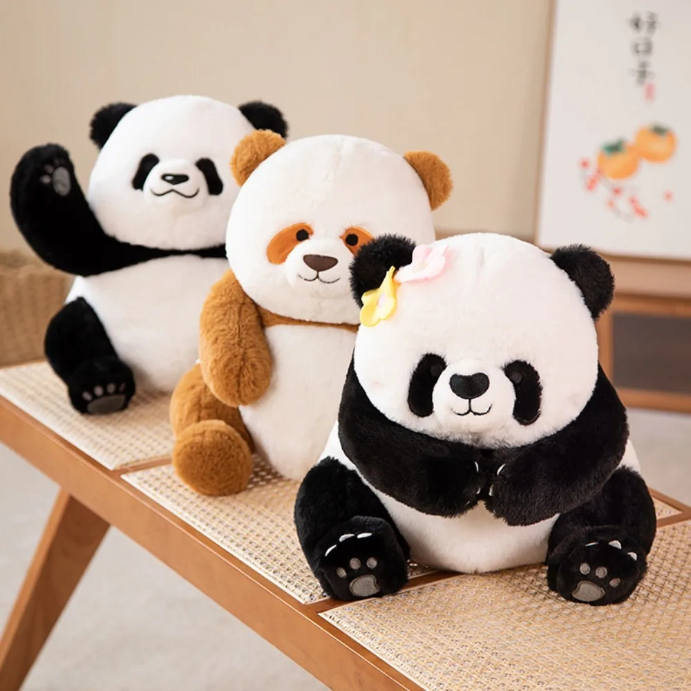 LLavero de peluche de Panda Animal, llavero de peluche de Panda suave simulado, colgante de peluche de Panda bonito, accesorio colgante