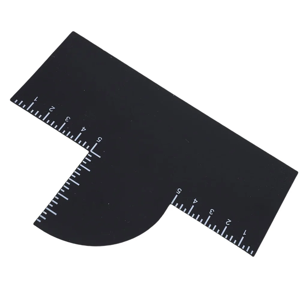 4pcs Reusable Hairline Shaping Tool Measurement Indicator Easy To Clean Barber Enhancement Card Edge Line Up Tool For Men