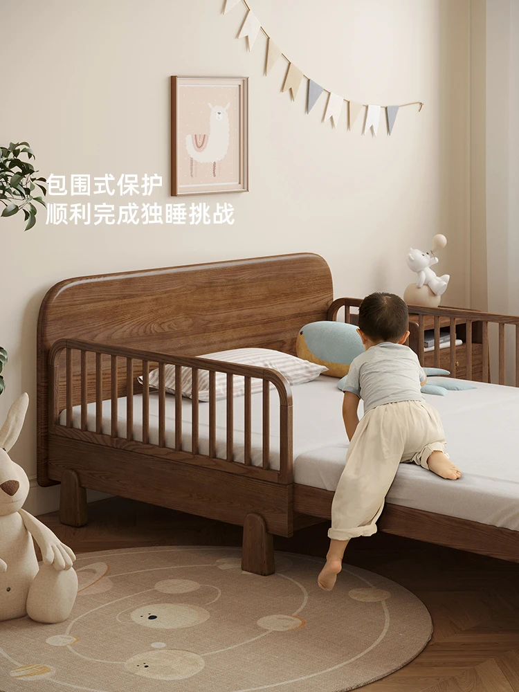 Letto per bambini con guardrail, letto di giunzione letto a scomparsa push-pull