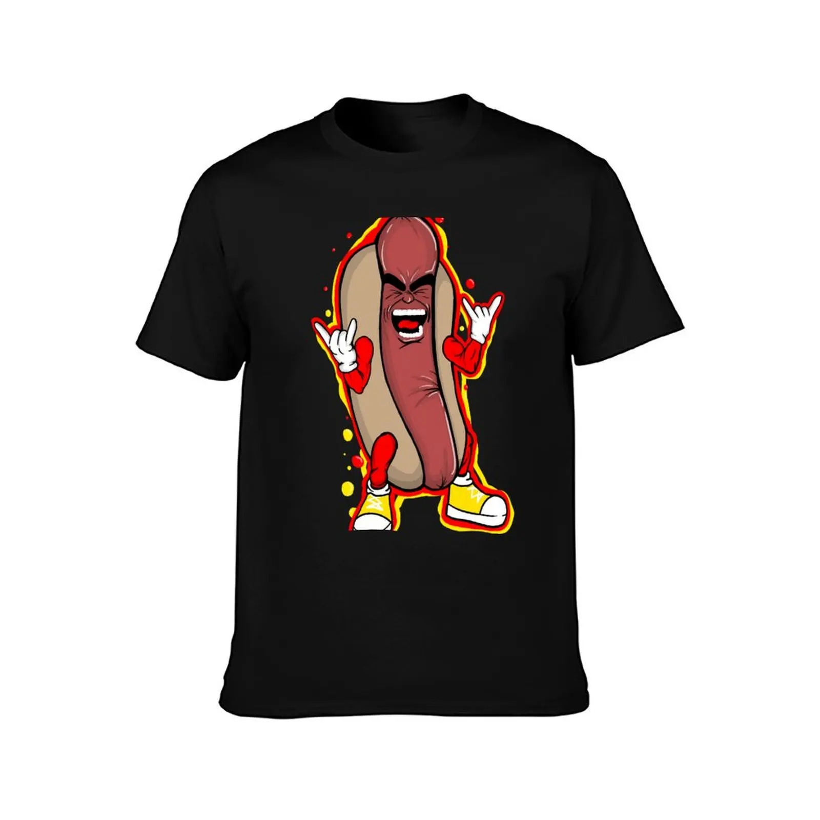 heavy metal hot dog T-Shirt Basic Tee Shirt for Everyday Outfit T-Shirt