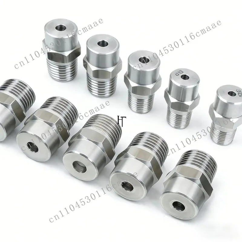 Stainless steel wide-angle solid cone nozzle, hollow cone nozzle, for dust removal, cooling, humidification