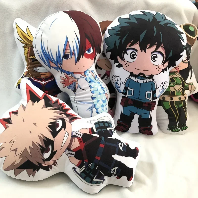 

10cm Anime Peripheral Products Cartoon Stuffed Doll Shouto Todoroki Bakugou Katsuki Midoriya Izuku Pillow Plush Toys Gift Girls