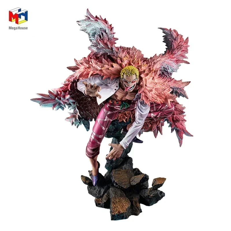 

In Stock Megahouse One Piece Shichibukai Donquixote Doflamingo Genuine Original Anime Figure Model Toy Action Figures Collection