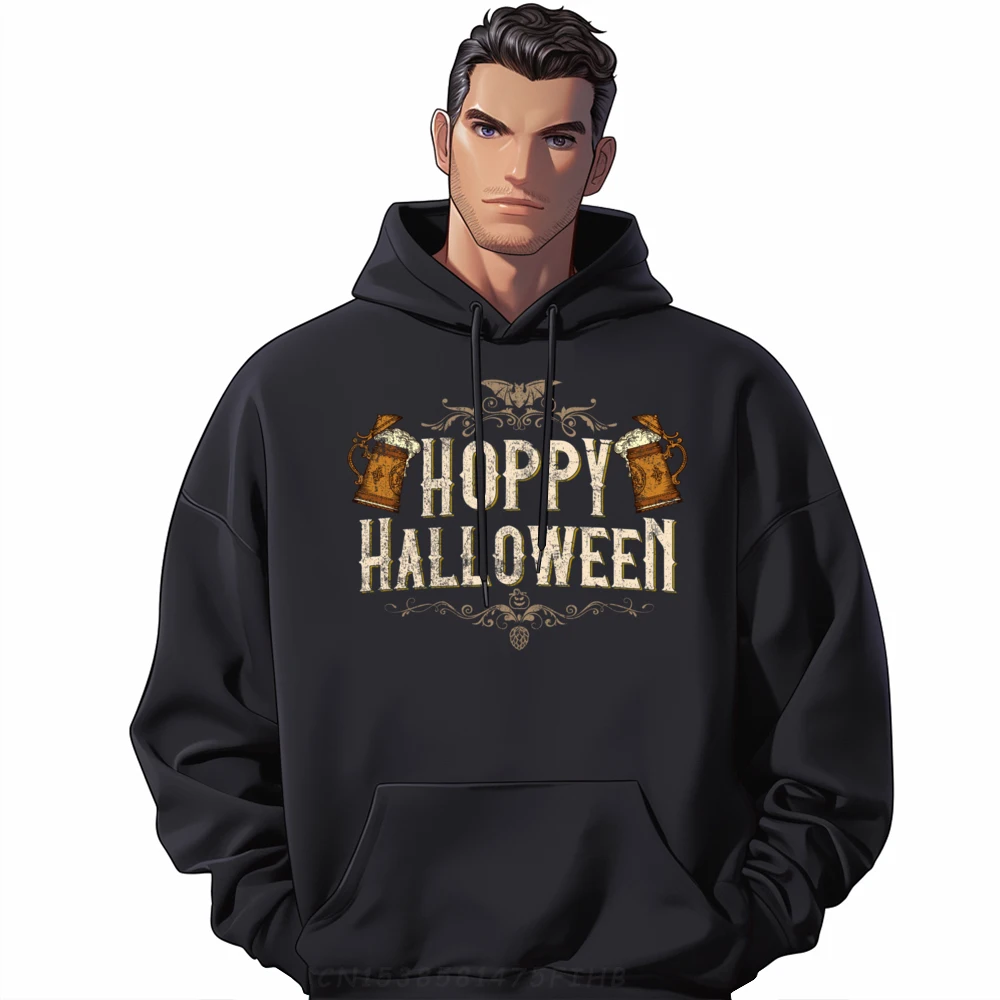 

Hoppy Halloween Funny Vintage Mens Halloween Beer Drinking Mens Korean Fashion Mens Designer Clothes Tshirts