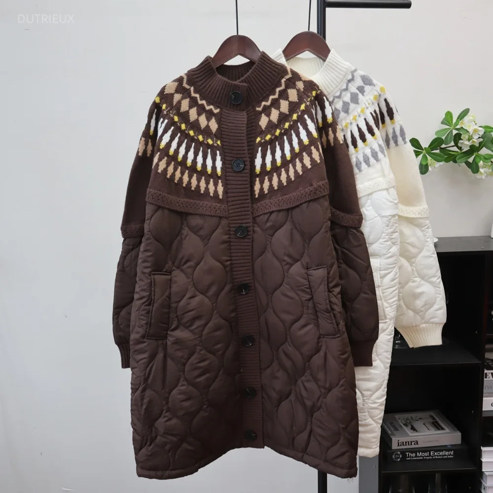 Hit Color Knitted 2026 Ropa Mujer Warm Thicked Woman Cardigan New Loose Pull Single Breasted Pulls Femmes Winter Clothes