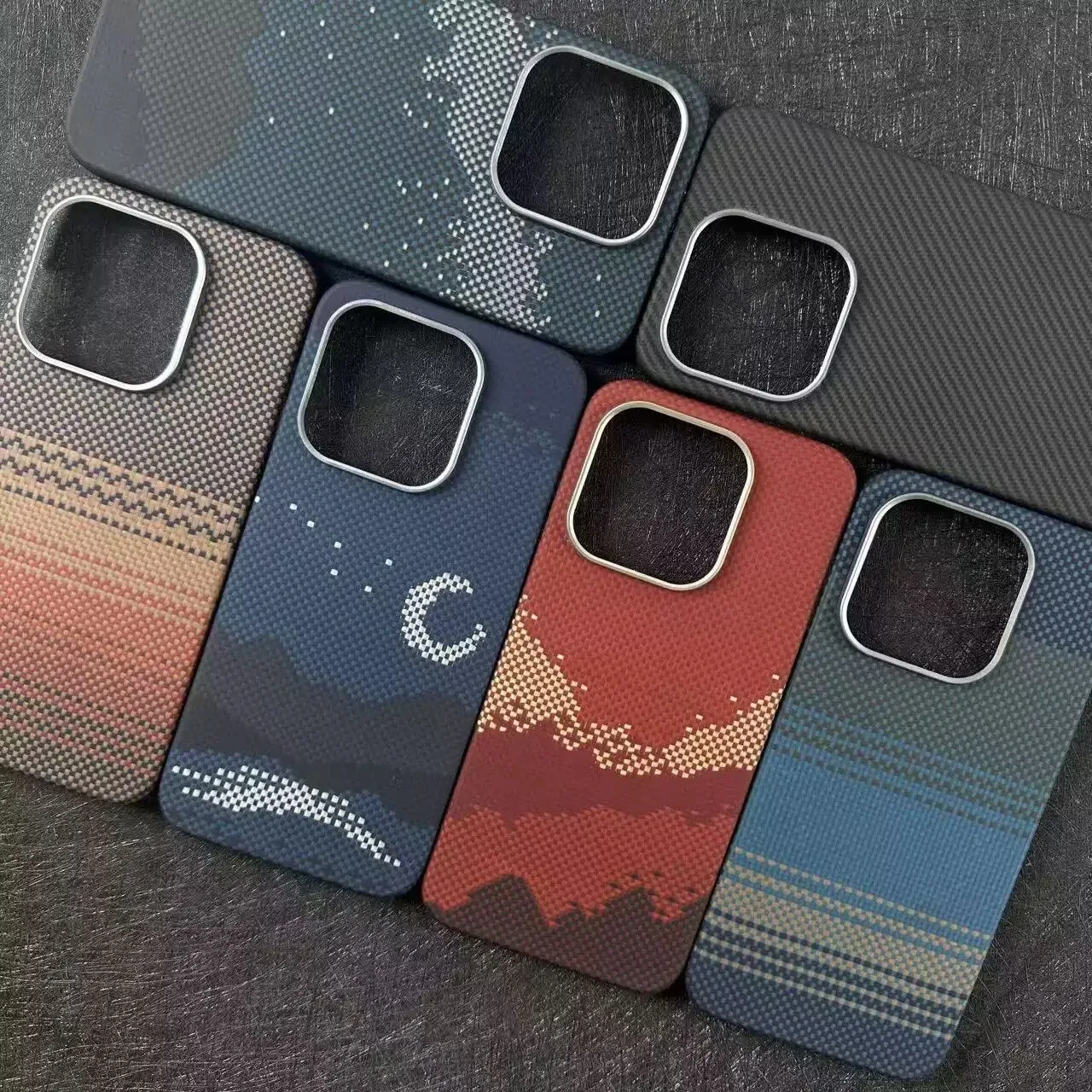 

Applicable to OnePlus 15 Kevlar carbon fiber ultra-thin magnetic phone case protective cover