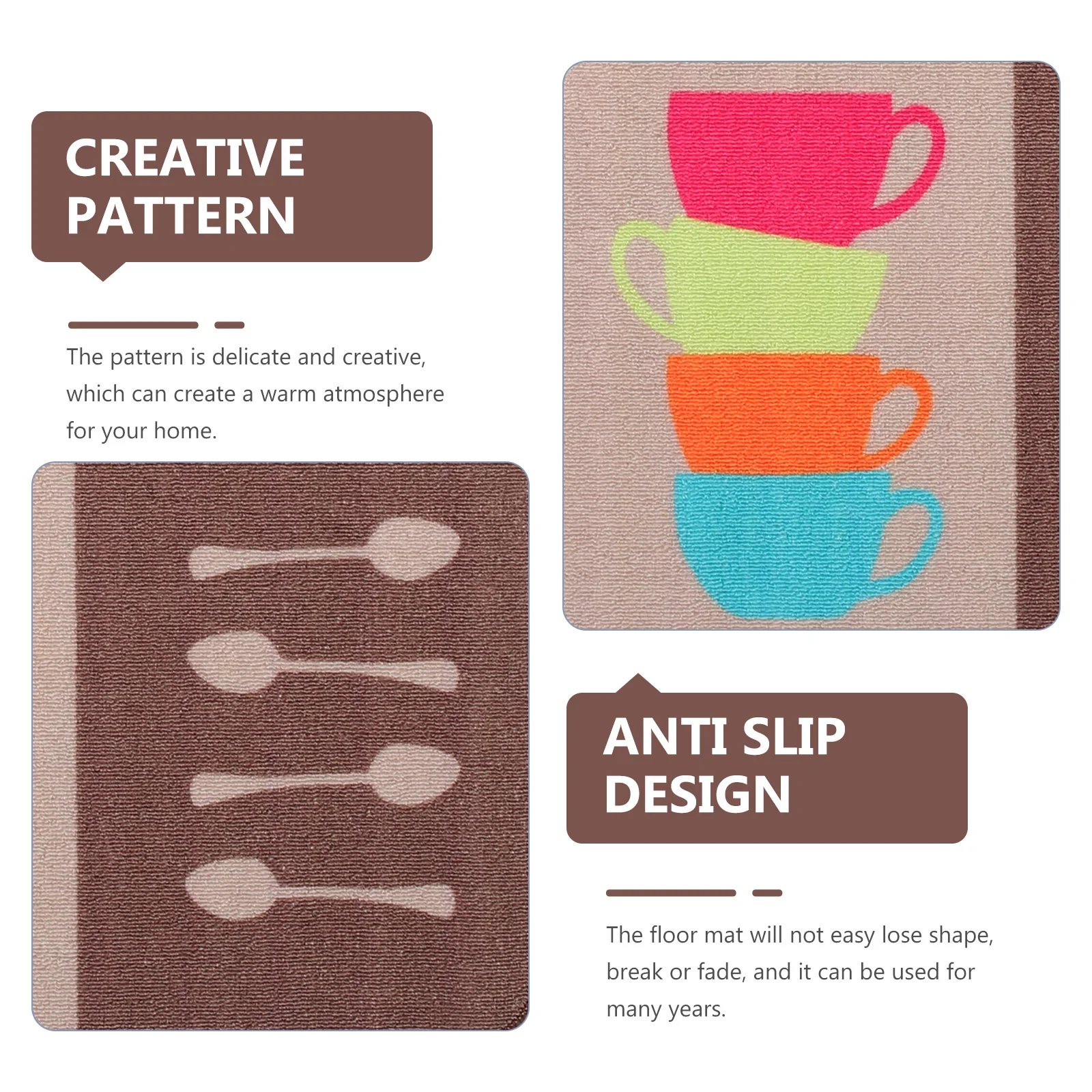 

2pcs Non-Slip Rugs Water Absorption Floor Mat Decorative Rug Water Absorption Door Mat For Home Living Room