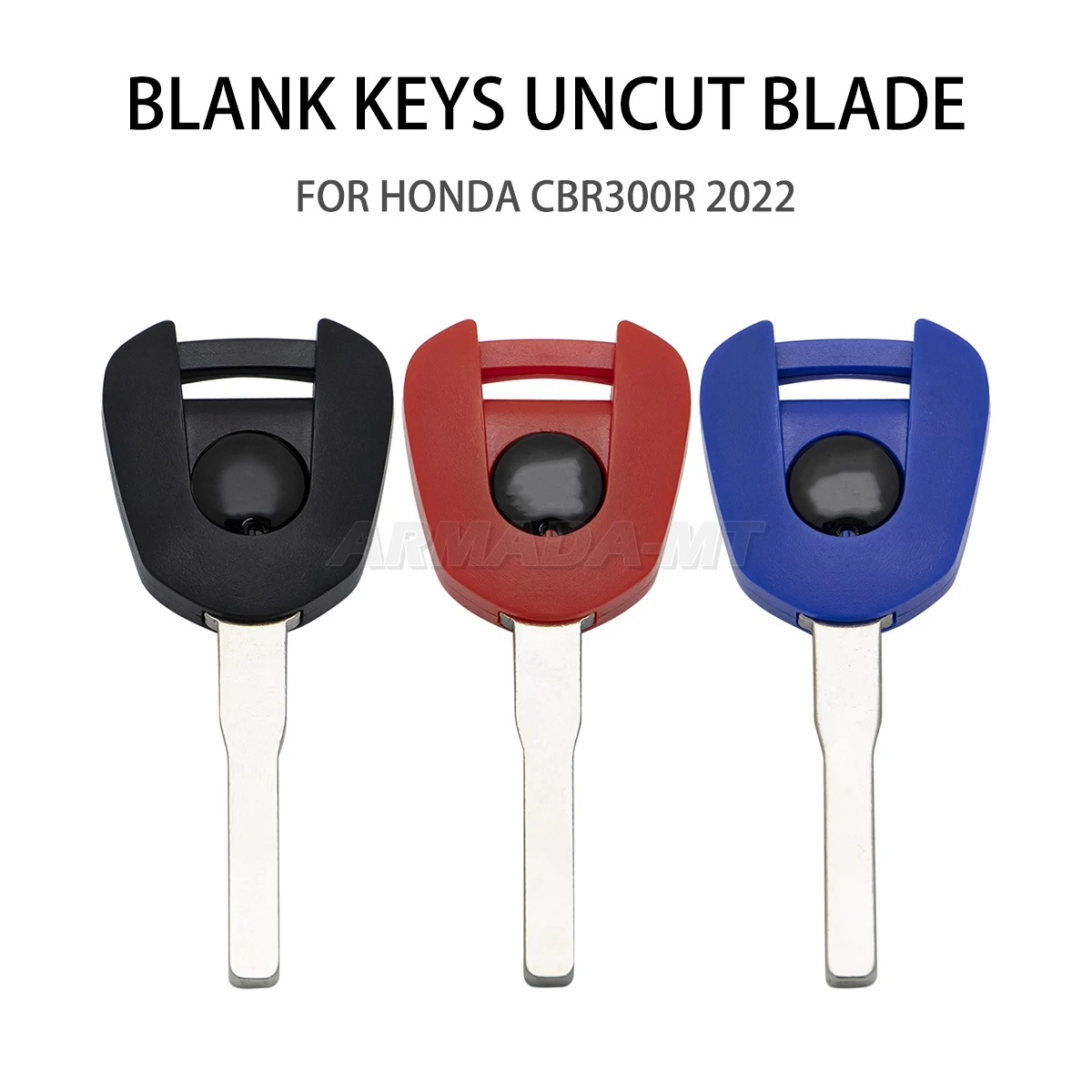 Motorcycle Replace Uncut Blank Key For Honda CBR300R CBR 300R 2022 Motorbike Parts Replace Keys
