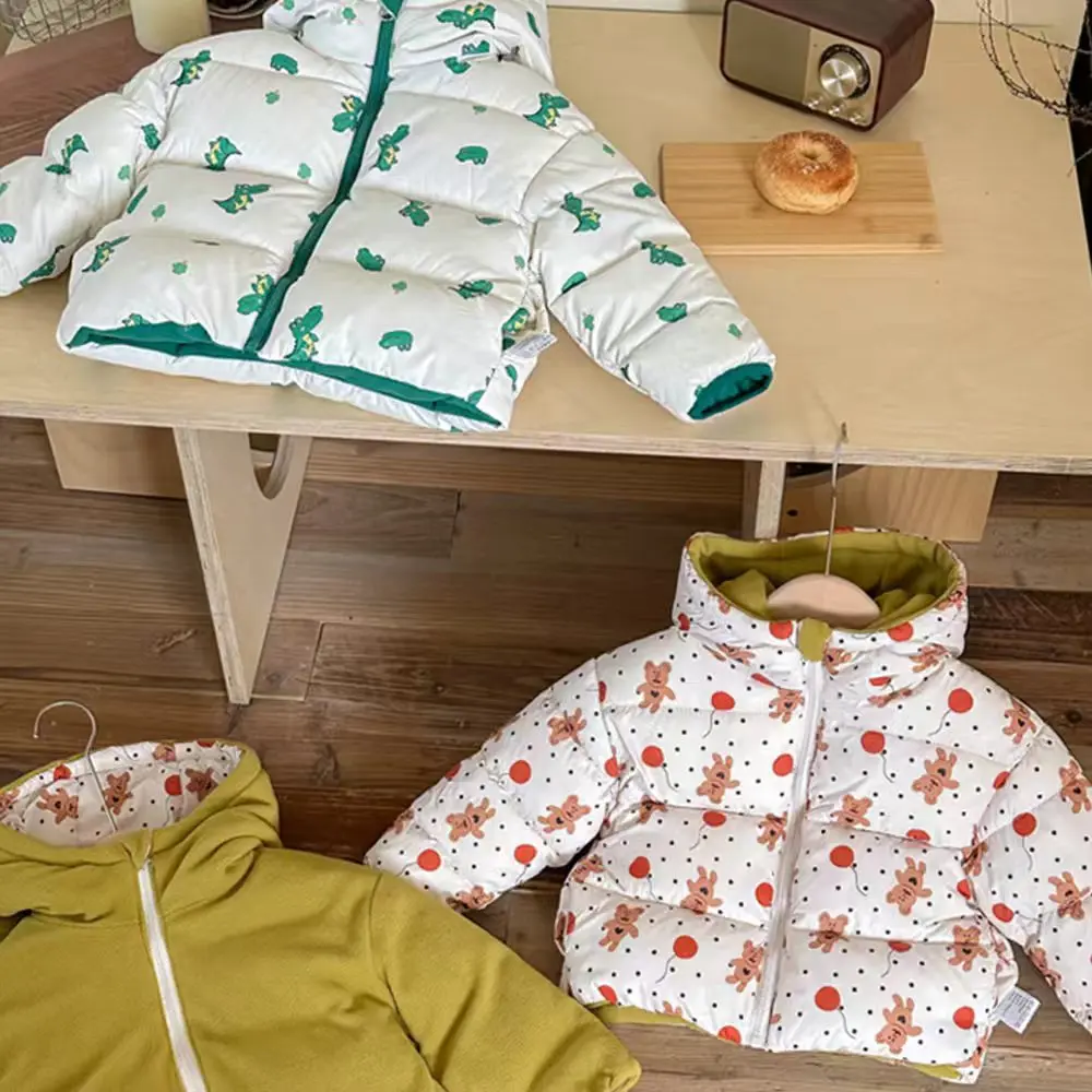 

2-7Y Kids Clothing Winter Thickened Down Cotton Girl Jacket Baby Children Warm Coat Toddler Kids Outwear Children Boys Clothes