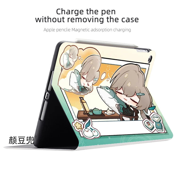 Qingque Anime Honkai Star Rail For iPad Air4 5 10.9 Mini 5 6 For Pro 12.9 11 10.5 Luxury Silicone For iPad 10th Protective Shell