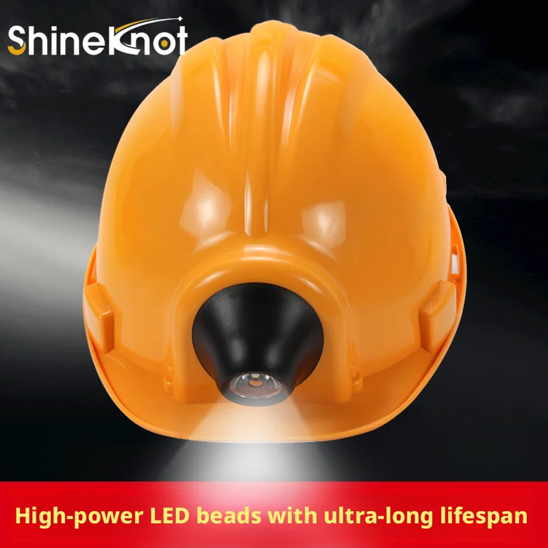 

Headlight Safety Helmet Multifunctional With Bluetooth Speaker Rechargeable For Listening To Music Lighting Thick Helmet