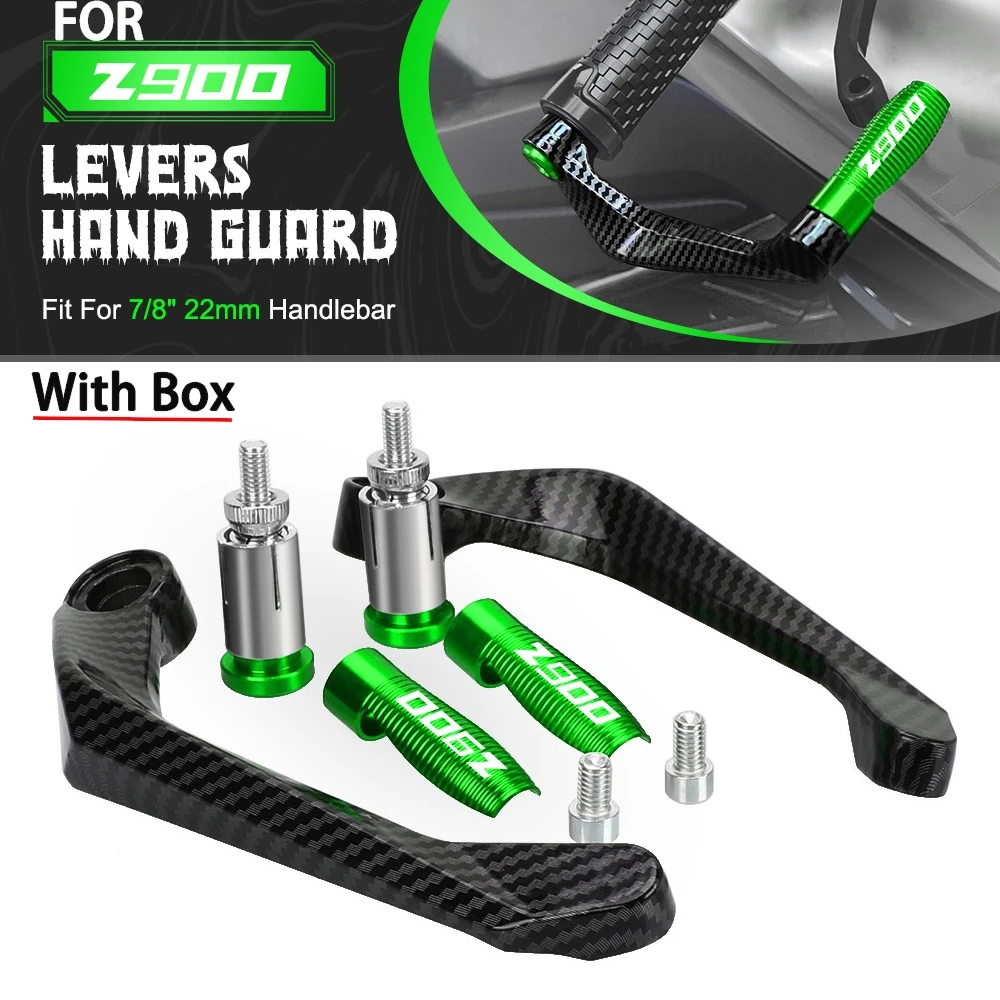 

For KAWASAKI Z900 2017 2018 2019 2020 2021 2022 Handlebar Grips Brake Clutch Lever Hand Guard Protector Accessories Handguard
