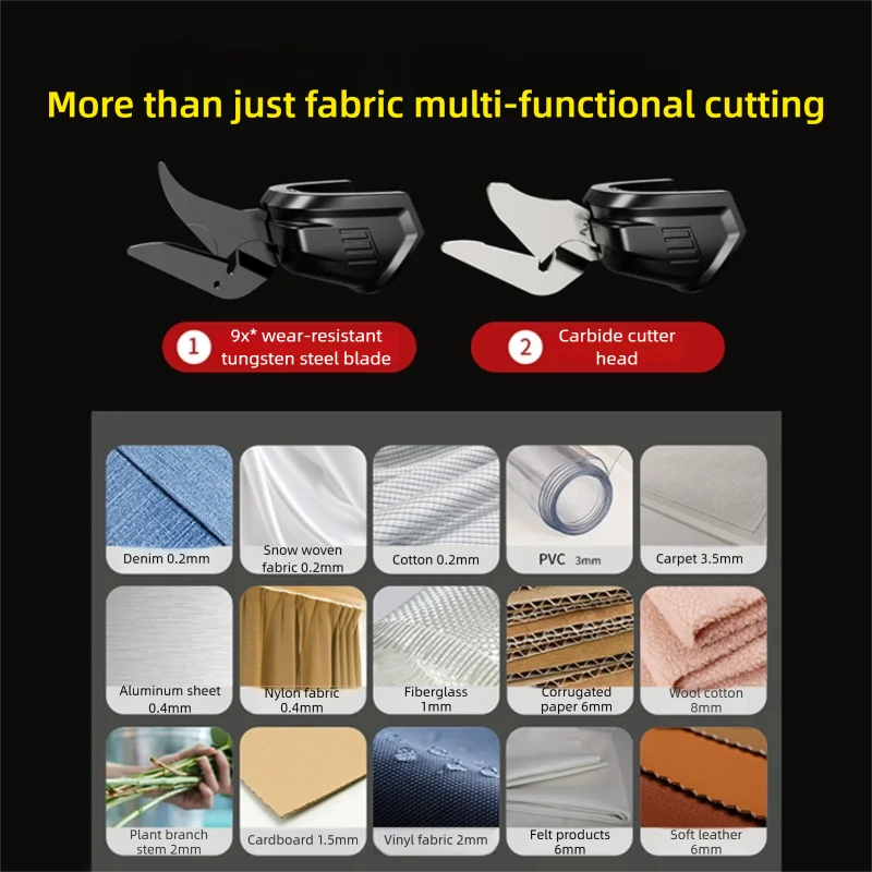 Small Handheld Electric Scissors Fabric Cutting Machine Electric Scissors Tailor Specific Clothing Trimming Electric Scissors ﻿