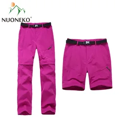 NUONEKO Womens Camping Hiking Pants Women Summer Outdoor Quick Dry UV-Proof Travel ClimbingTrekking Pants Woman Sports Trousers