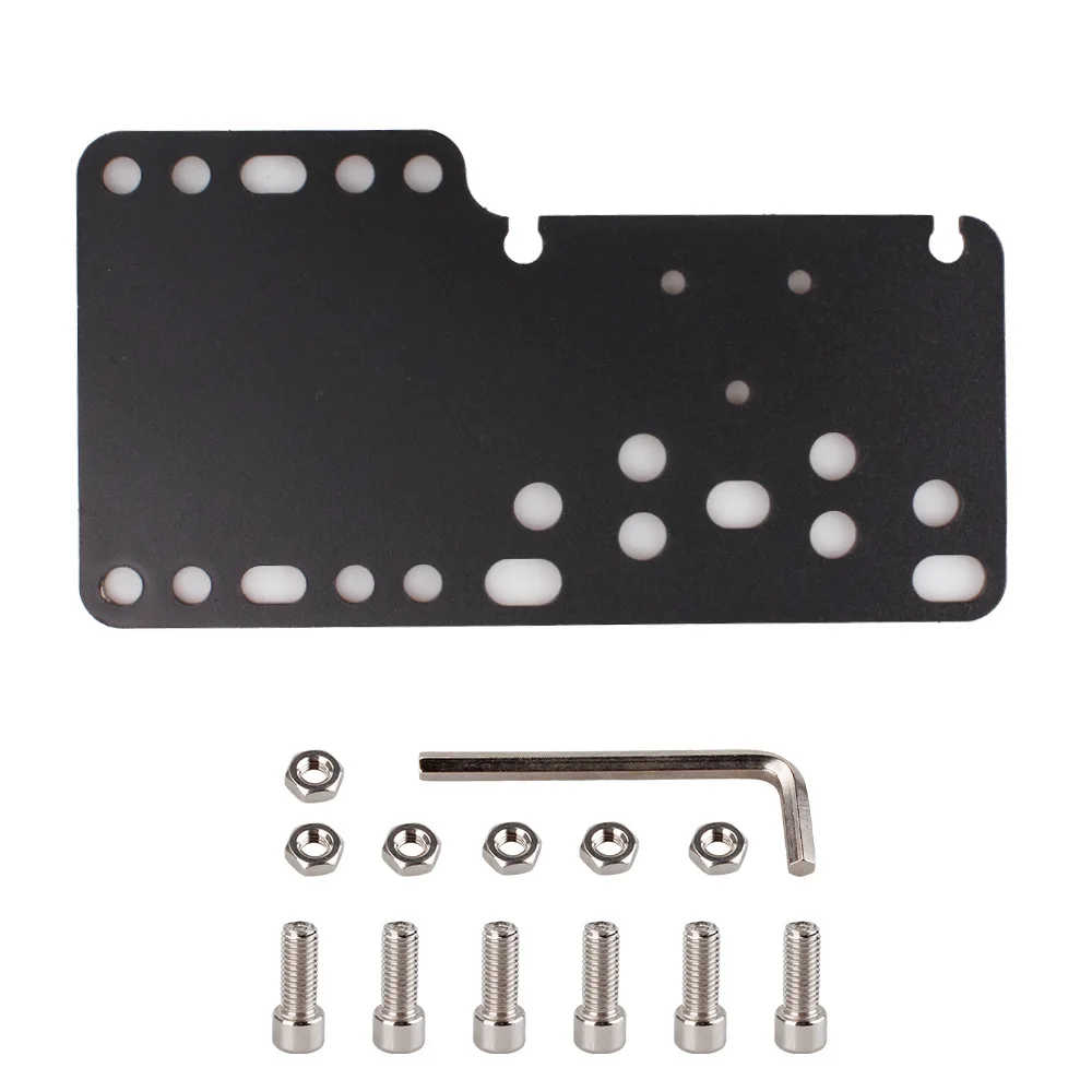 Racing game simulator handbrake shift head transfer plate relocator hole matching joystick handbrake