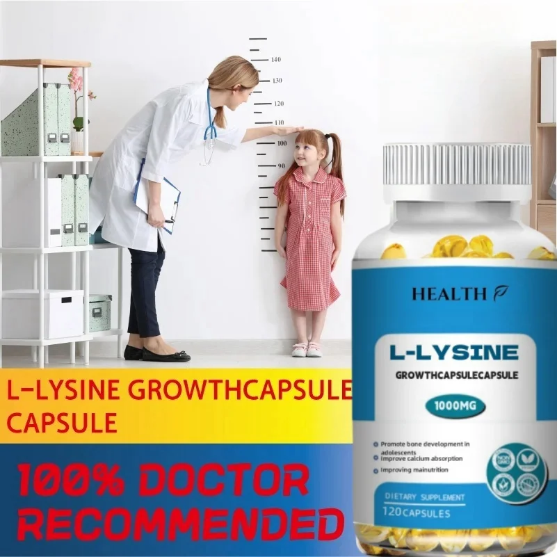 HEALTH Supplement, L-lysine (L-lysine hydrochloride) 1000mg, Dual Strength, Amino Acid | Non genetically modified