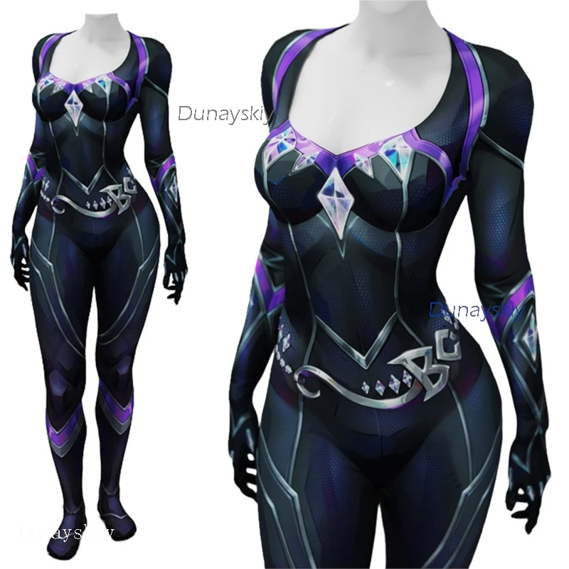 Cos C COS Store Black Hardy Cat Cosplay Costume Mv Rivals Game Women Black Jumpsuit Wig Halloween Carnival Sexy Roleplay view 4