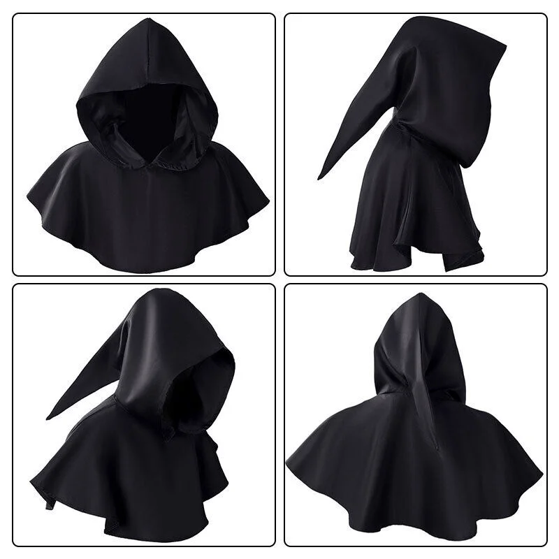 Medieval loween Hooded Cloak Stage Outdoor Costume Cosplay Outfit Photoaphy Polyester Material Spring Season 2024