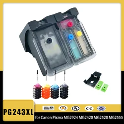 Cartuchos de tinta PG243 CL244 para impresora Canon, PG243XL, 243XL, CL 244XL, Pixma TS3120 3122, MG2522 3022, 2922, 2920, 2520, TR4522