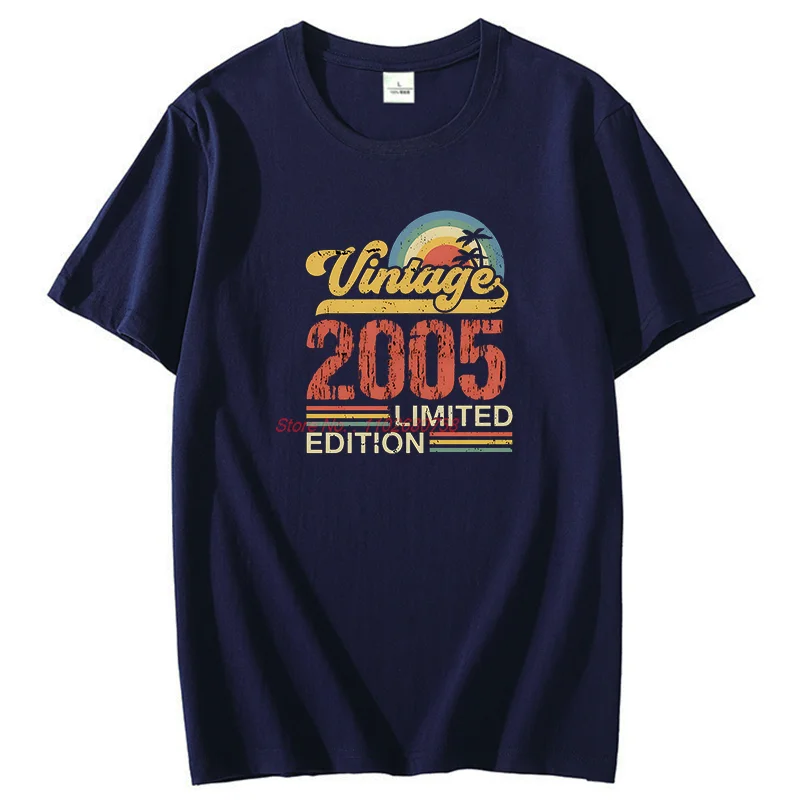 خمر 2005 ولد الجرافيك تي شيرت هدية عيد ميلاد القطن تي شيرت قصير الأكمام تي شيرت جديد القمصان والقمصان طباعة تي شيرت #5