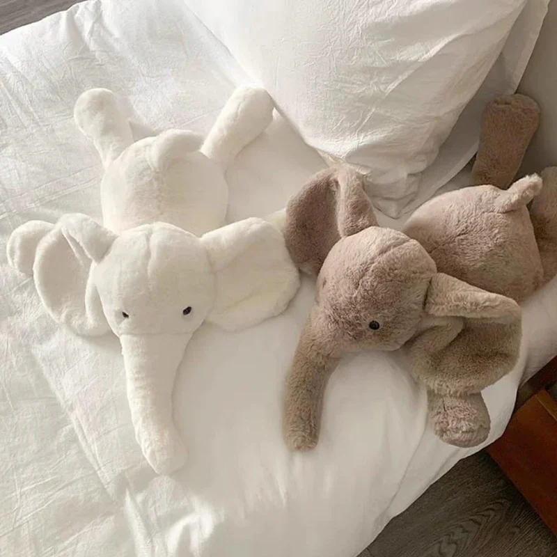 Супермягкий серый слон, плюшевые игрушки, кавайные мягкие уши, длинные плюшевые милые слоны, плюшевая обнимающая подушка, детская рождественская подушка