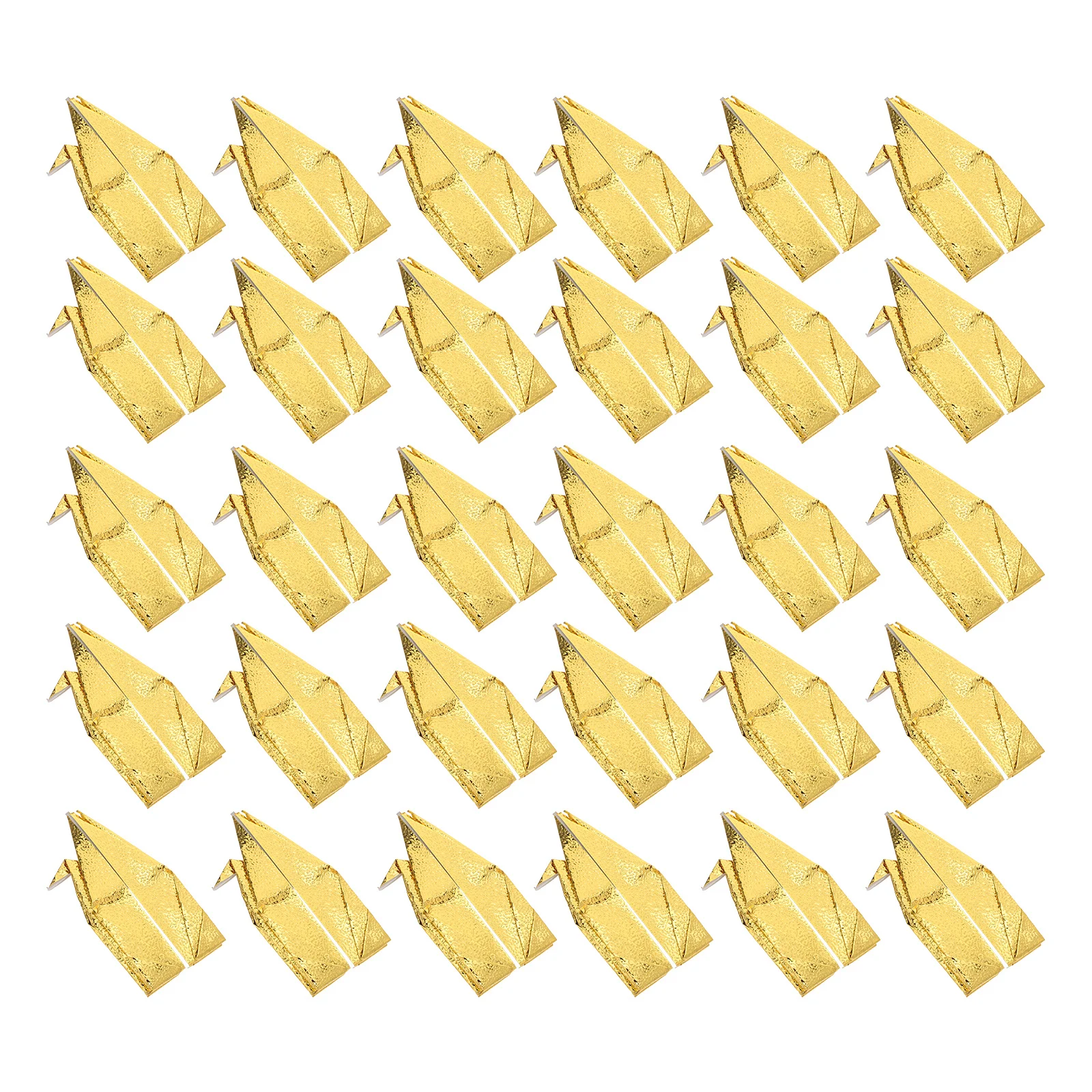 

30Pcs Gold Origami Cranes Ready Prefolded Paper Birds Wedding Shower Hanging Mobile Origami Crane Lucky Party Decor